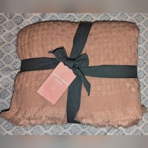 West Elm Waffle Weave Throw
